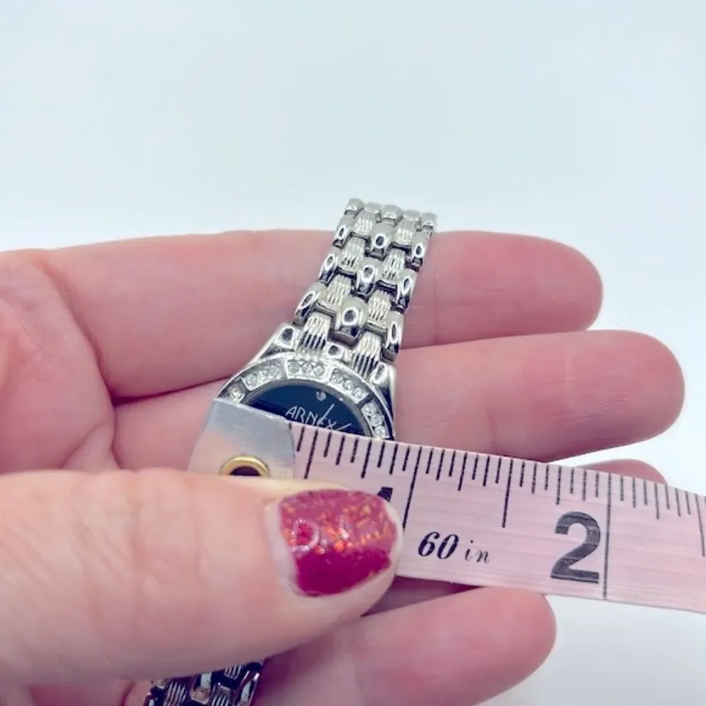 Working! Ladies Arnex Dainty Rhinestone Accent Watch